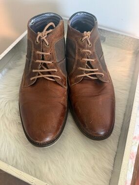 BullBoxer Mens Brown Shoes, Sz 7